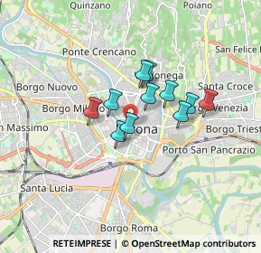 Mappa Via Roma, 37121 Verona VR, Italia (1.13545)