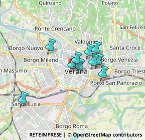 Mappa Via Roma, 37121 Verona VR, Italia (1.45)