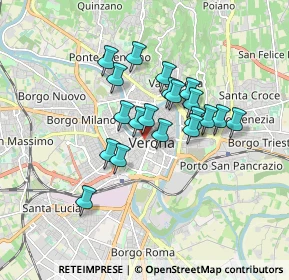 Mappa Via Roma, 37123 Verona VR, Italia (1.314)