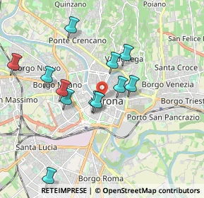 Mappa Via Roma, 37121 Verona VR, Italia (1.74083)