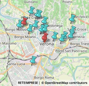 Mappa Vicolo Brusco, 37121 Verona VR, Italia (1.7375)