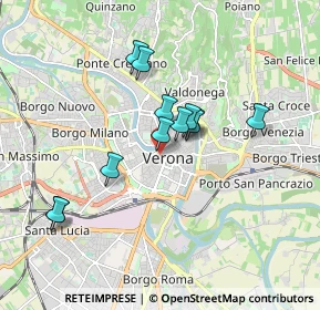 Mappa Via Roma, 37121 Verona VR, Italia (1.45667)