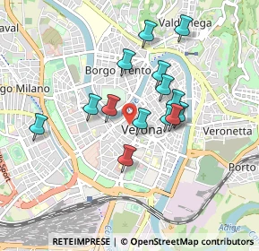 Mappa Vicolo Brusco, 37121 Verona VR, Italia (0.74071)
