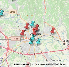 Mappa Vicolo Brusco, 37121 Verona VR, Italia (3.89571)