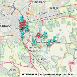 Mappa Via Giuseppe Garibaldi, 20068 Peschiera Borromeo MI, Italia (3.76231)