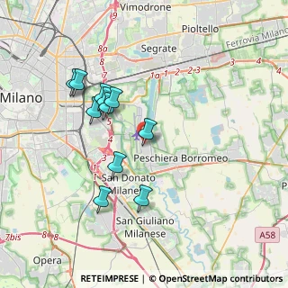 Mappa Via Giuseppe Garibaldi, 20068 Peschiera Borromeo MI, Italia (3.43273)