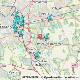 Mappa Via Giuseppe Garibaldi, 20068 Peschiera Borromeo MI, Italia (5.08182)