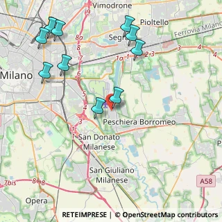 Mappa Via Giuseppe Garibaldi, 20068 Peschiera Borromeo MI, Italia (5.10818)