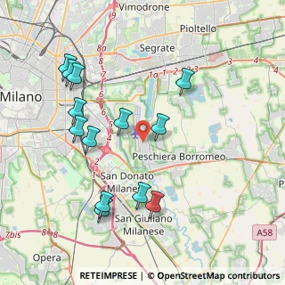 Mappa Via Giuseppe Garibaldi, 20068 Peschiera Borromeo MI, Italia (4.18538)