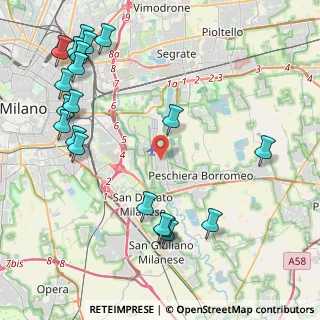 Mappa Via Giuseppe Garibaldi, 20068 Peschiera Borromeo MI, Italia (5.435)