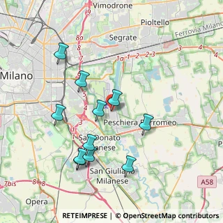 Mappa Via Giuseppe Garibaldi, 20068 Peschiera Borromeo MI, Italia (3.81818)