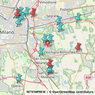 Mappa Via Giuseppe Garibaldi, 20068 Peschiera Borromeo MI, Italia (5.29611)
