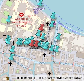 Mappa Calle del Forno, 30122 Venezia VE, Italia (0.11071)