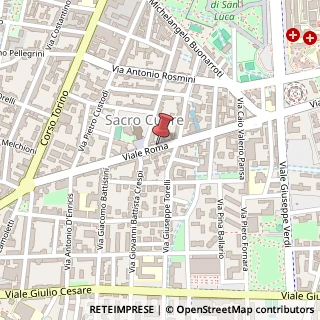 Mappa Viale Roma, 28, 28100 Novara, Novara (Piemonte)