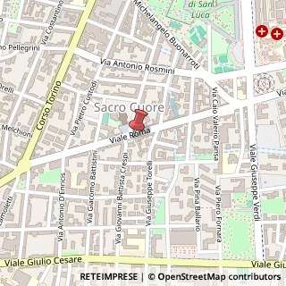 Mappa Viale Roma, 23, 28100 Novara, Novara (Piemonte)