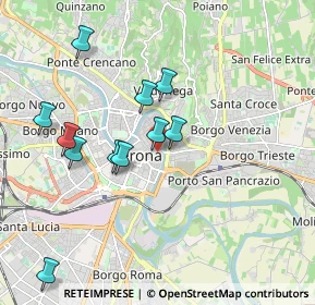 Mappa Stradone San Fermo, 37121 Verona VR, Italia (1.81909)