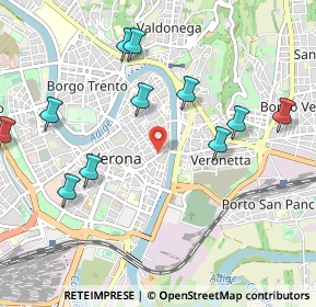 Mappa Stradone San Fermo, 37121 Verona VR, Italia (1.11364)