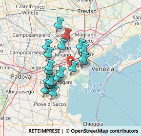 Mappa 30034 Mira VE, Italia (10.9105)