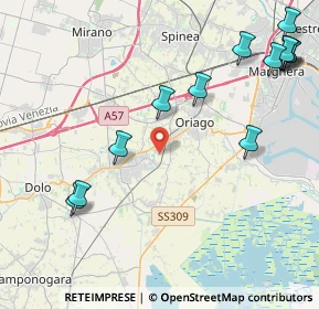 Mappa 30034 Mira VE, Italia (5.40769)