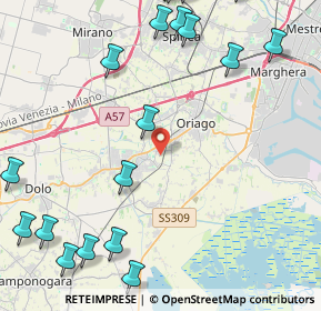 Mappa 30034 Mira VE, Italia (6.2125)