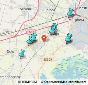 Mappa 30034 Mira VE, Italia (3.44)