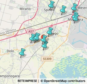 Mappa 30034 Mira VE, Italia (3.76583)