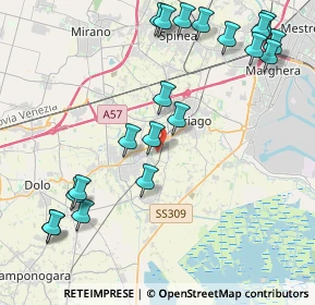 Mappa 30034 Mira VE, Italia (4.9955)