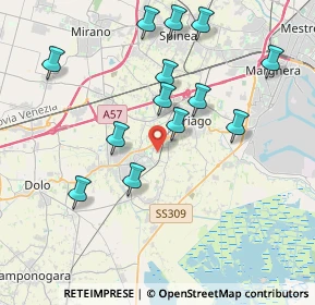 Mappa 30034 Mira VE, Italia (3.94308)