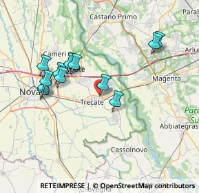 Mappa Via Verra, 28069 Trecate NO, Italia (7.13)