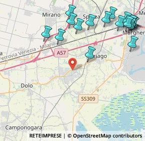 Mappa Via 30034, 30034 Mira VE, Italia (5.62882)