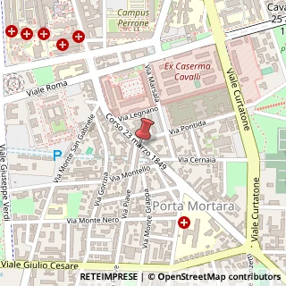 Mappa Via XXIII Marzo 1849, 122, 28100 Novara, Novara (Piemonte)