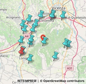 Mappa Via Rossi, 36040 Grancona VI, Italia (7.6415)