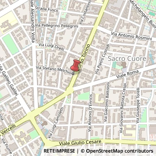 Mappa Corso Torino, 46, 28100 Novara, Novara (Piemonte)
