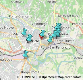Mappa Via San Paolo, 37129 Verona VR, Italia (1.35583)