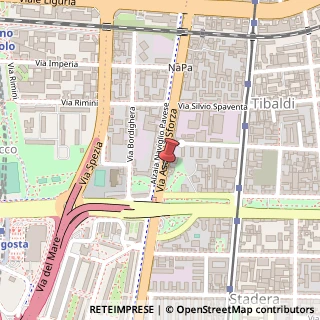 Mappa Via Cardinale Ascanio Sforza, 103, 20136 Milano, Milano (Lombardia)