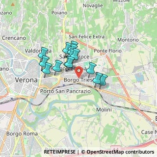 Mappa Via Pegrassi Salesio, 37131 Verona VR, Italia (1.24143)