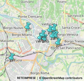 Mappa Via Dietro Listone, 37121 Verona VR, Italia (1.41364)