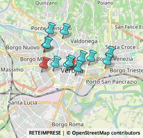 Mappa Via Dietro Listone, 37121 Verona VR, Italia (1.24462)