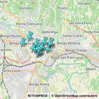 Mappa Via Dogana, 37121 Verona VR, Italia (1.07667)