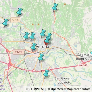 Mappa Via Dogana, 37121 Verona VR, Italia (4.4275)
