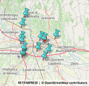 Mappa Via Dogana, 37121 Verona VR, Italia (6.55462)