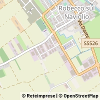 Mapa Robecco sul Naviglio