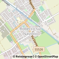 Mapa Robecco sul Naviglio