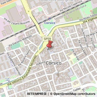 Mappa Via Camillo Benso Conte di Cavour,  18, 20094 Corsico, Milano (Lombardia)