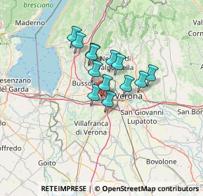 Mappa Via Alcide De Gasperi, 37060 Lugagnano VR, Italia (9.05923)