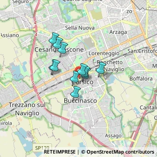 Mappa Via Generale Cantore, 20094 Corsico MI, Italia (1.10818)
