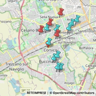 Mappa Via Generale Cantore, 20094 Corsico MI, Italia (1.81786)