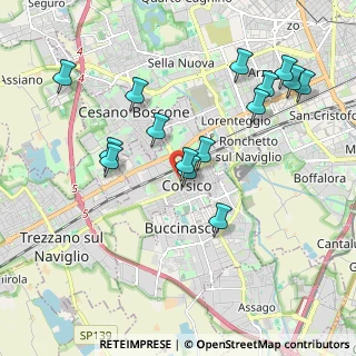 Mappa Via Generale Cantore, 20094 Corsico MI, Italia (1.99267)