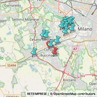 Mappa Via Generale Cantore, 20094 Corsico MI, Italia (3.36533)