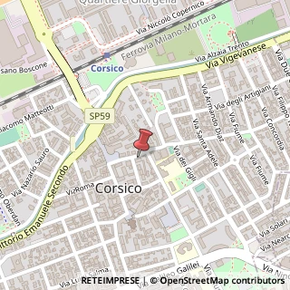 Mappa Via Manzoni, 26, 20094 Corsico, Milano (Lombardia)